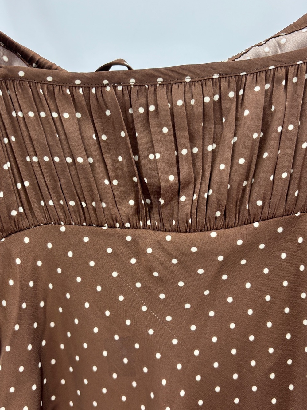 Ciao Lucia Leo Satin Midi Dress in Siena Polka Dot - Picture 7 of 9